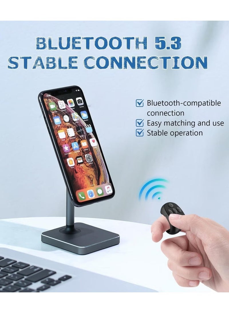 JIMATOR Bluetooth scroll ring, TikTok scroll ring, wireless Bluetooth remote control page flip, watching short videos, taking photos, listening to music, can meet all your needs (black) - Image 4